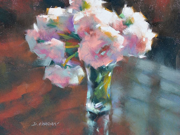 Desmond O'Hagan, Peonies, Pastel Demo | ArtistsNetwork.com
