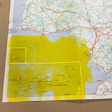 Monoprinting over maps