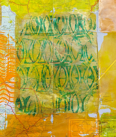 Monoprinting ghost print