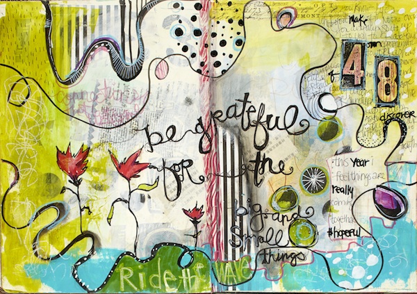 Behind the scenes- jodi-ohl-art-journaling