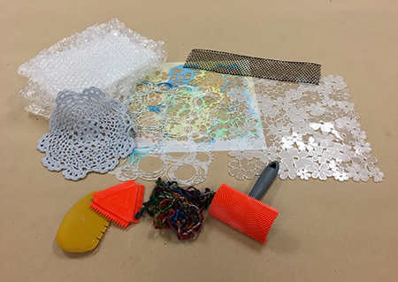 Hand printing materials