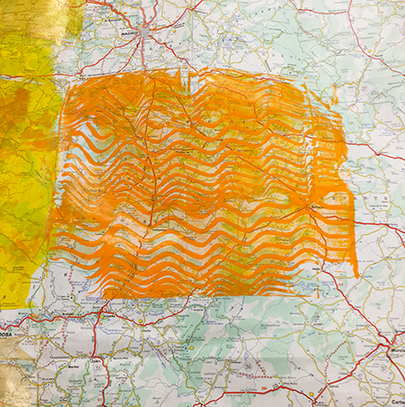Monoprinting patterns with a Catalyst wedge