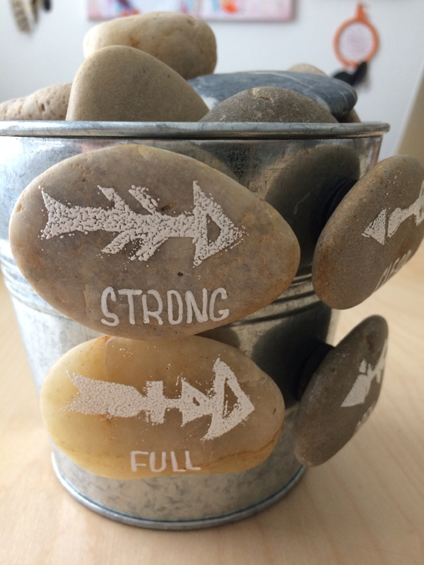painted rock magnets