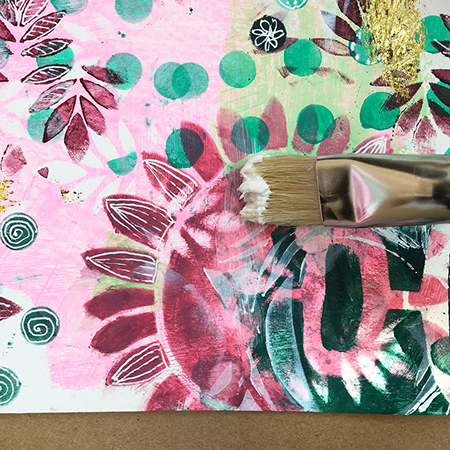 Foiling with heavy gel medium