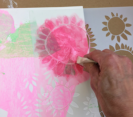 Layering stencil designs