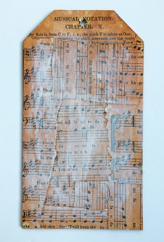 Painted acrylic tag