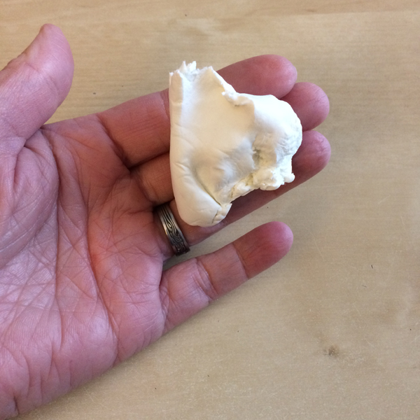 diy paper clay bowl step 1