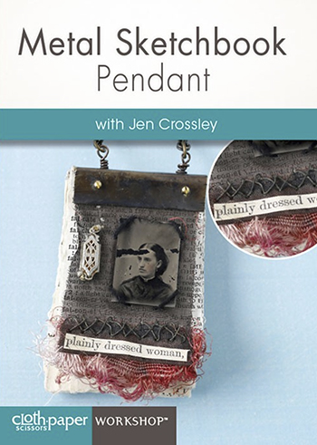 Metal Sketchbook Pendant with Jen Crossley