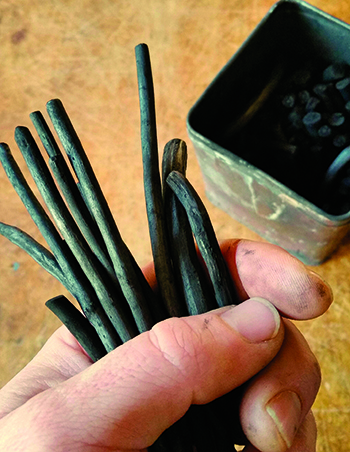 Handmade charcoal project from Cloth Paper Scissors magazine