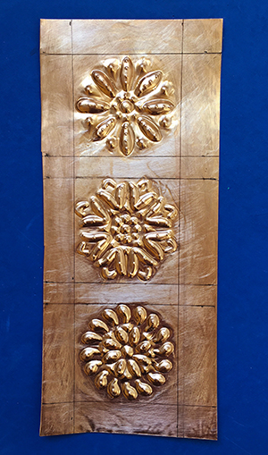 Sanded metal
