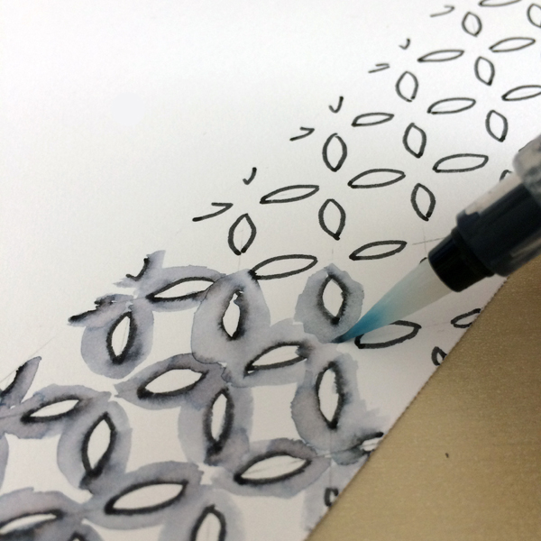 Activate pen with water brush