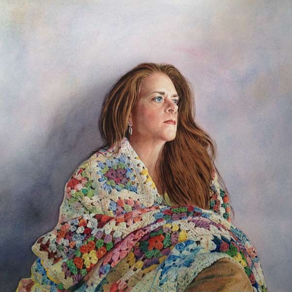 Comfort Zone (watercolor) by Lisa O’Regan | watercolor portraits