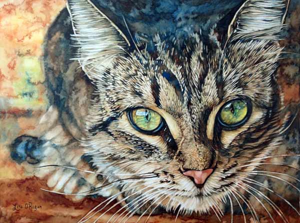 Sepia (watercolor) by Lisa O’Regan | watercolor portraits