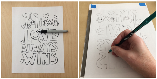 transfer paper cut steps 1-2