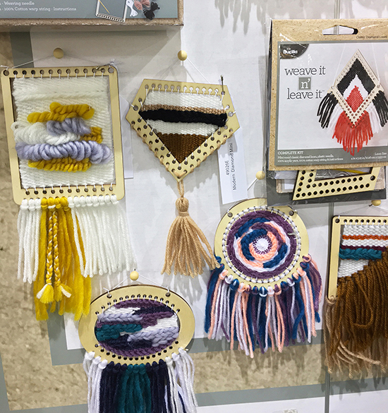Bucilla's Weave It N' Leave It looms at Creativation 2017