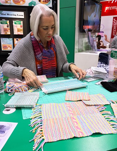 Clover Mini Weaving Looms at Creativation 2017