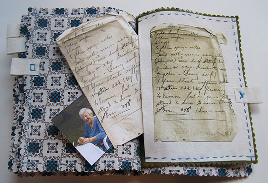 Turn family recipes into book pages for a new recipe book, as featured in Cloth Paper Scissors Gifts