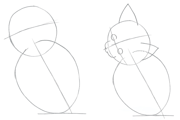 How to draw animals: Easy kitten | ArtistsNetwork.com