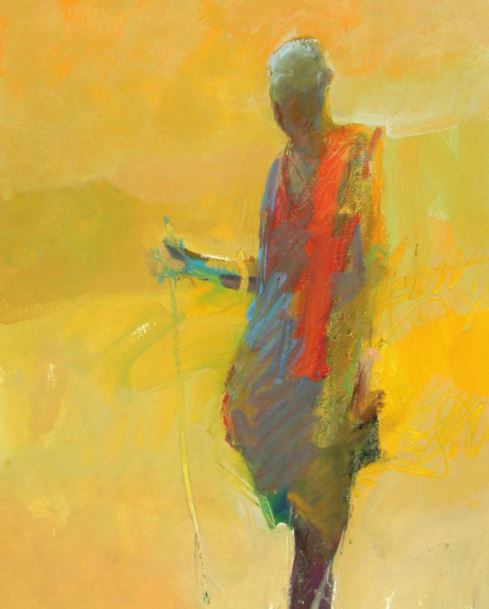 Color mixing secrets: Shaman by William “Skip” Lawrence, watercolor, 30" × 22".