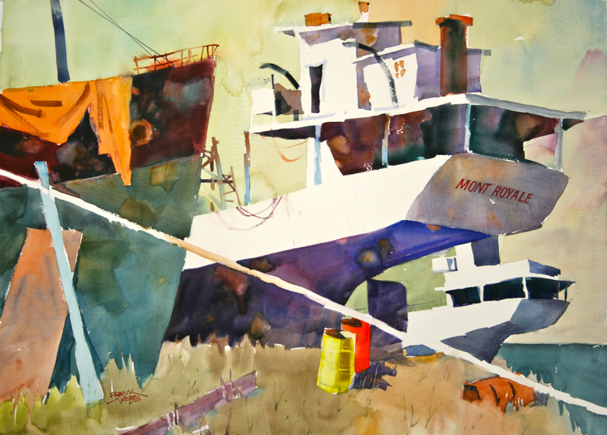 Watercolor painting by Frank Webb.
