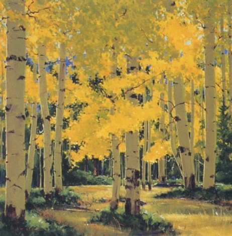 Early Autumn by William Cather Hook, oil painting.