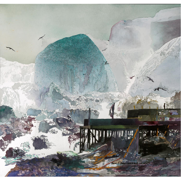 Niagara by John Salminen, watercolor painting.