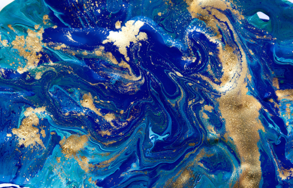 Pouring Acrylic Paint, Swirls of Paint, Photo Courtesy of Getty Images