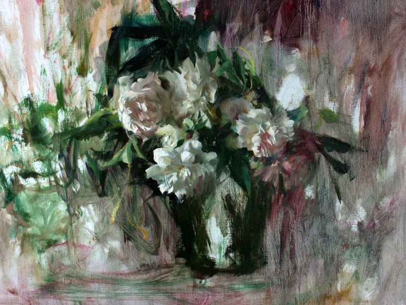 Giant Peonies by Quang Ho | Still Life Painting | Painting Flowers | Oil Painting | Artist Daily