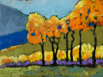 Fall Colors by Susan Grinels, fall pastel painting