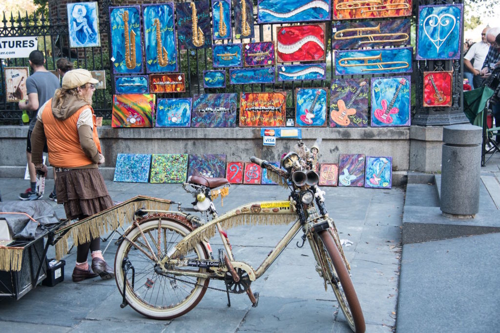 Sidewalk Art in Jackson Square, New Orleans, photo by Getty Images| 10 Places to Paint en Plein Air | Artists Network