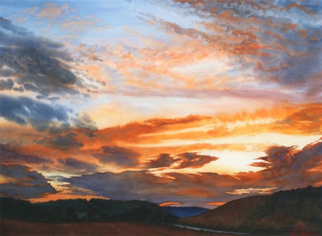 How to Paint Clouds in Watercolor
