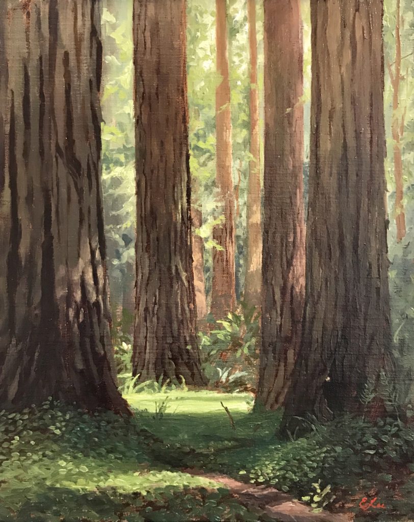 Plein air painting by Emilie Lee