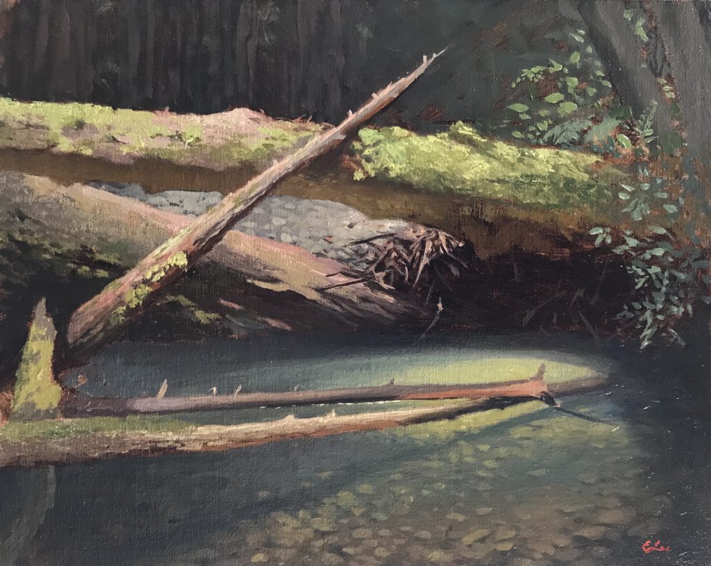 Plein air painting by Emilie Lee
