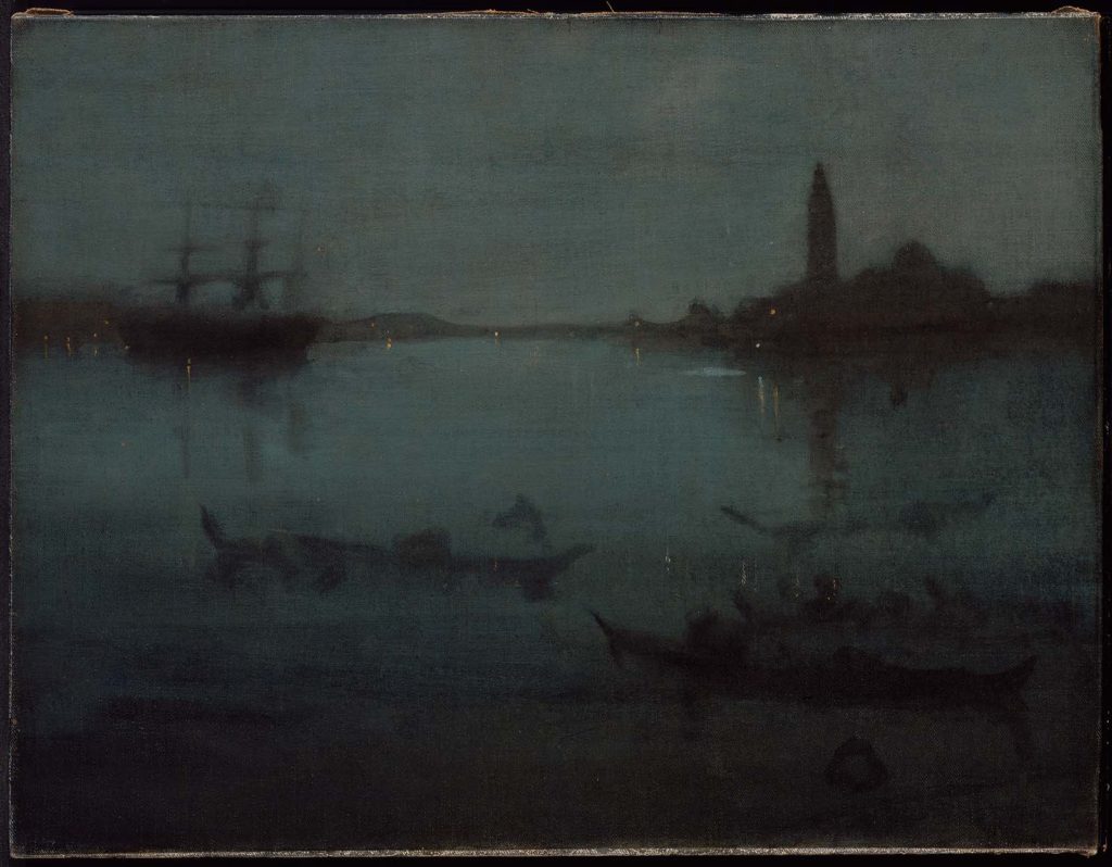 Nocturne in Blue and Silver: The Lagoon, Venice by James Whistler