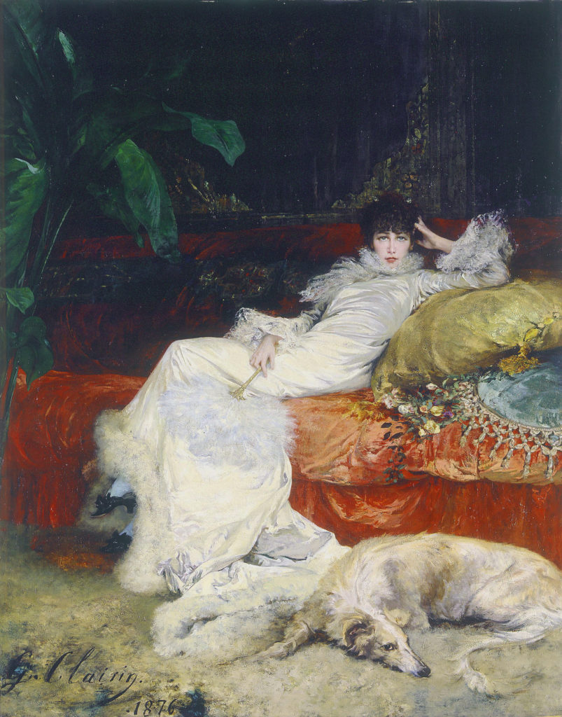 Portrait of Sarah Bernhardt by Georges Clairin, 1876