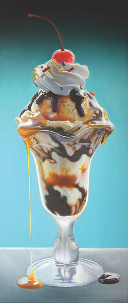 Butterscotch and Fudge sundae by Mary Ellen Johnson | 9 food-inspired creative projects, brought to you by Artists Network and Artists Magazine