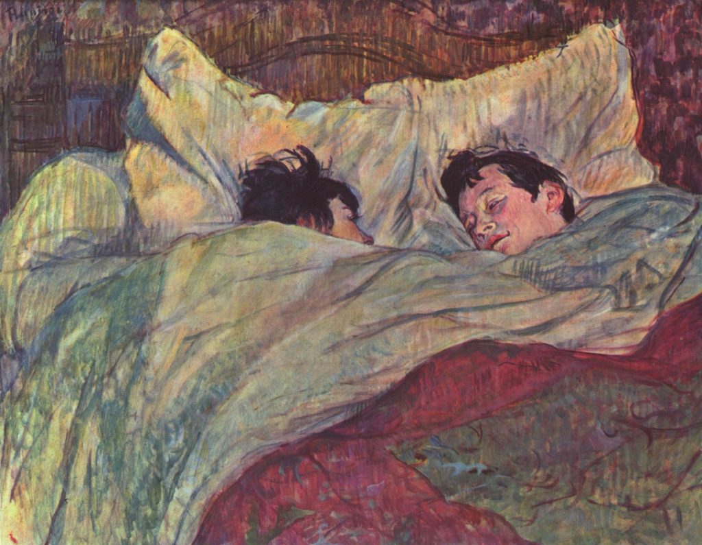 The Bed by Henri de Toulouse-Lautrec