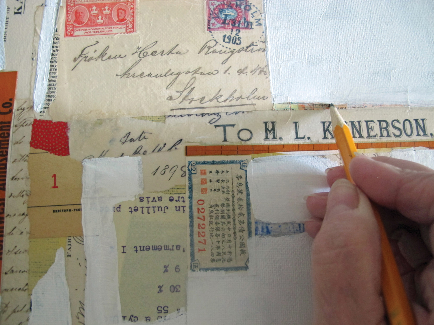 How to Create a Collage Landscape Inspired by Robert Rauschenberg