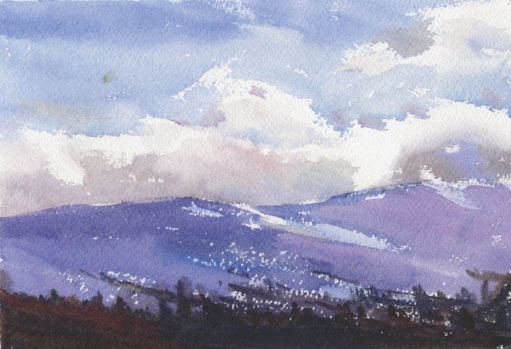 Cle Elum Sky by Catherine Gill | Techniques for Painting Outdoors, How to Paint the Earth, Sky and Sea in Landscapes | Watercolor Artist, Artists Network