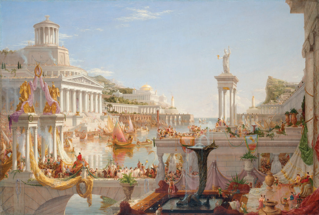 The Course of Empire: The Consummation of Empire by Thomas Cole, oil on canvas, 1835-36