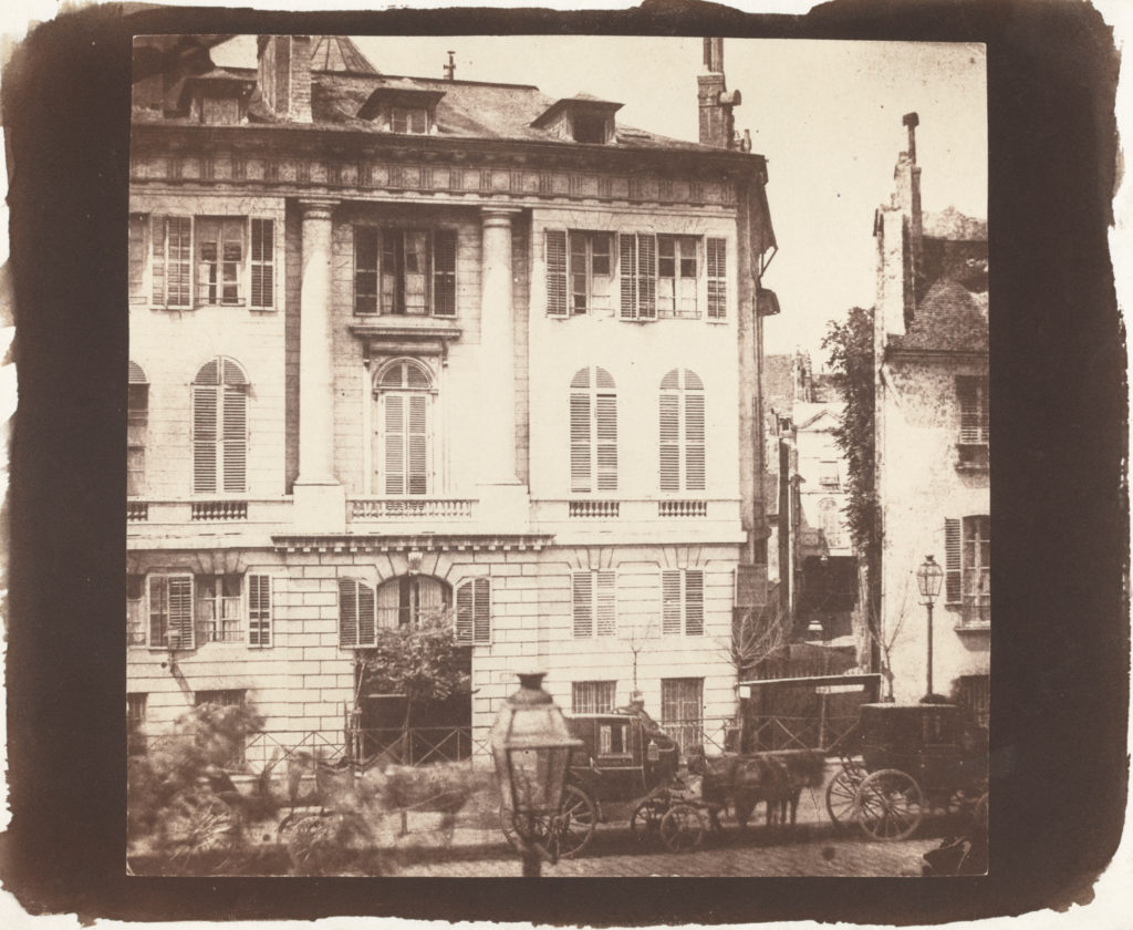Sepia color story: The Boulevards of Paris by William Henry Fox Talbot 1843; salted paper print, 6⁹⁄₁₆×6¾ from the National Gallery of Art, DC