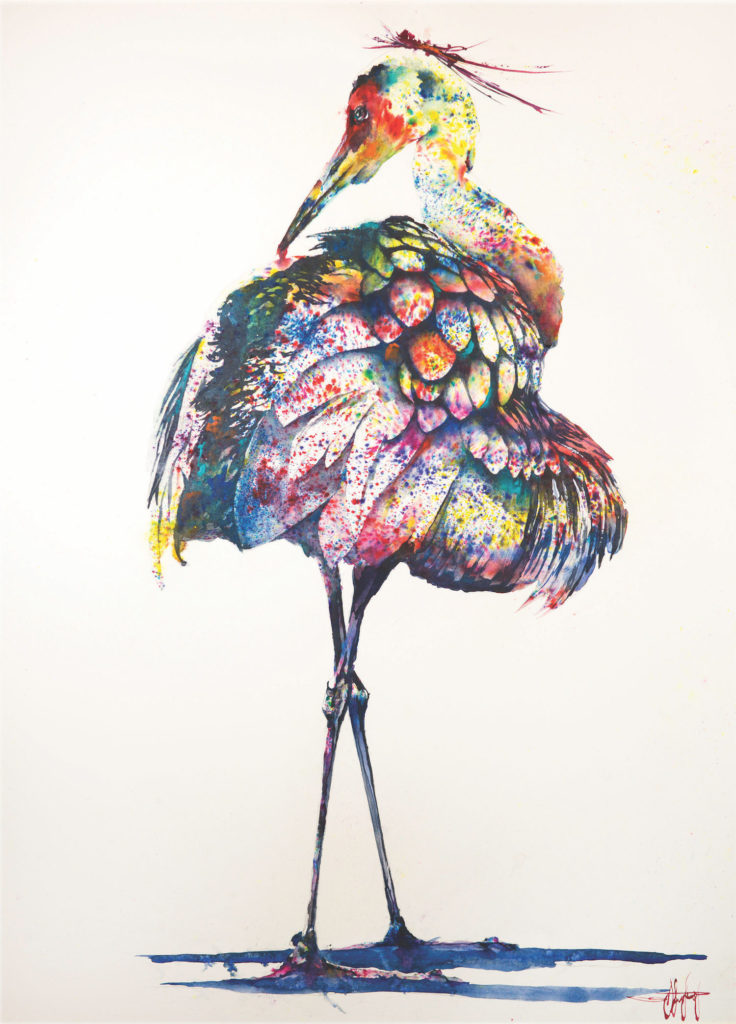 Coat of Many Color by Ward Jene Stround, Brusho and watercolor on paper | Brusho Basics: How to Add Quick Pops of Color to Your Art