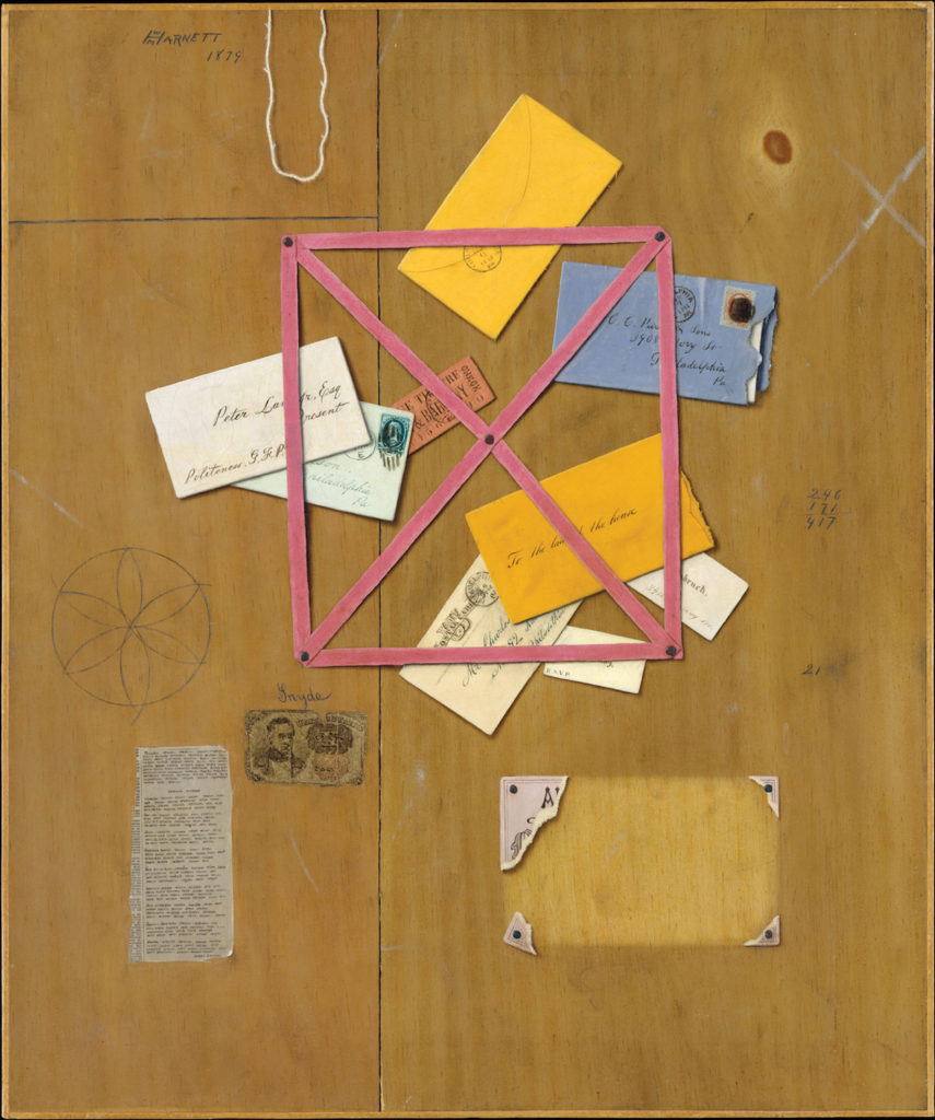 The Artist’s Letter Rack by William Michael Harnett | Exploring Perspective in Still Lifes, article by Kenneth J. Procter, Artists Network