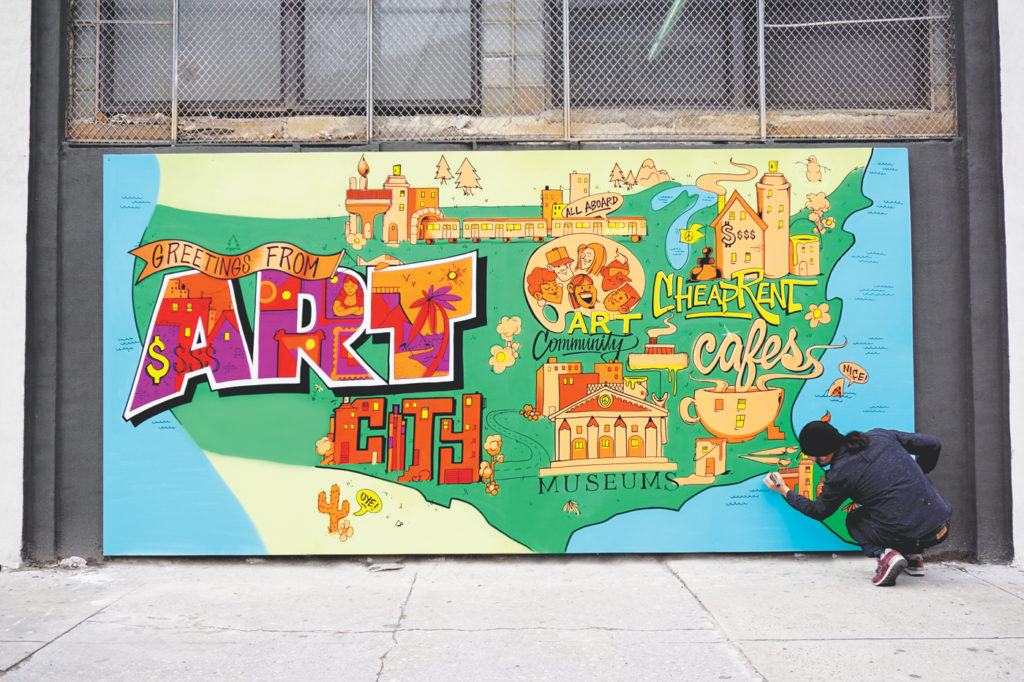Creating the Art City Mural | Street Artist Anthony Arias | Artists Network