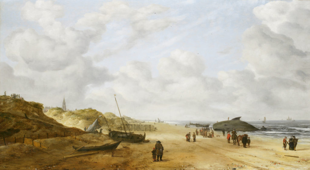 View of Scheveningen Sands by Hendrick van Anthonissen, after restoration | Learn All About Pentimento -- Repainting Your Art | Artists Network