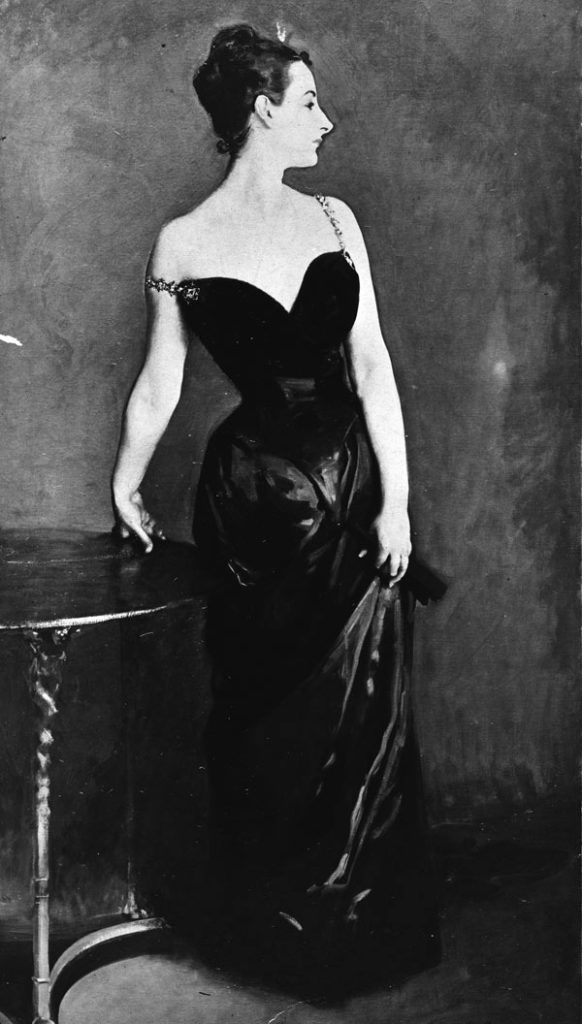 The original painting of Madame Pierre Gautreau by John singer Sargent | Learn All About Pentimento -- Repainting Your Art | Artists Network