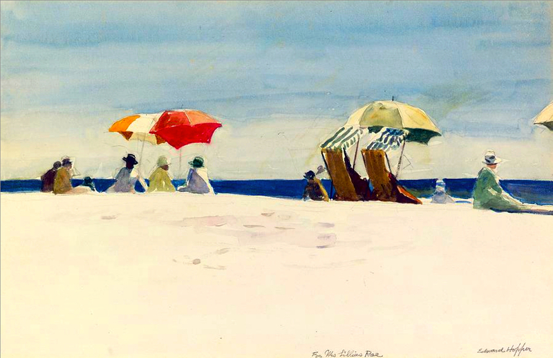 Gloucester Beach, Bass Rocks by Edward Hopper