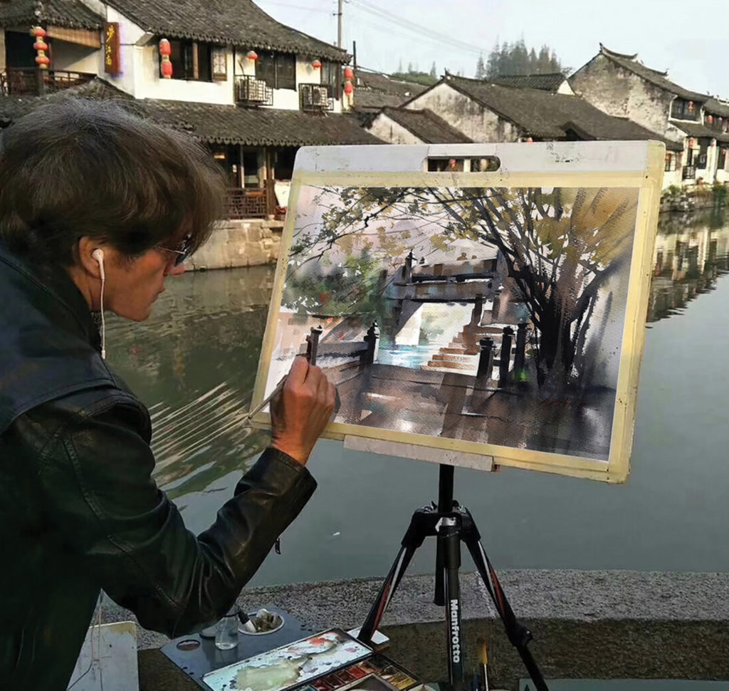Thomas Schaller on painting on location and traveling light.