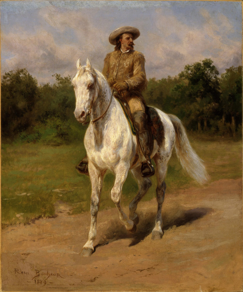 Portrait at Horse of Col. William F. Cody by Rosa Bonheur