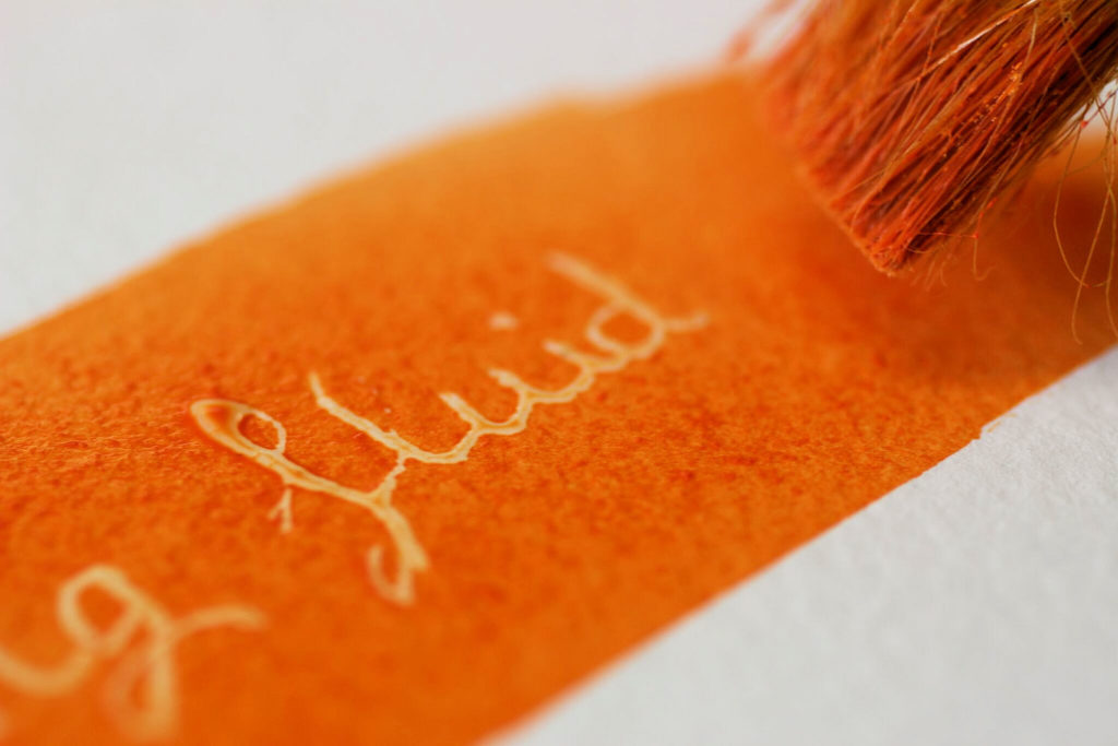 mixed media art supplies: Did you know that you can also use a dipping pen to apply masking fluid?